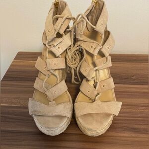 Michael Kors Tan Espadrille Sandals